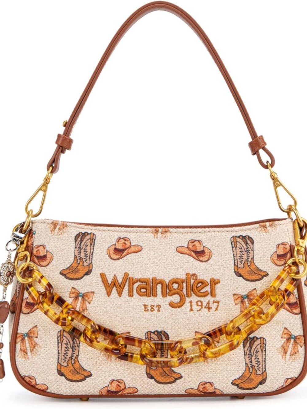 Wrangler Rodeo Icons Shoulder Bag Designer Y2K Clutch Purse Western Hobo Handbag